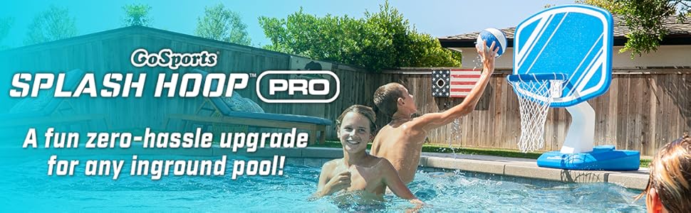gosports splash hoop pro pool party water basketball game