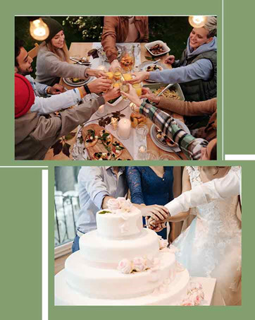 gathering and wedding