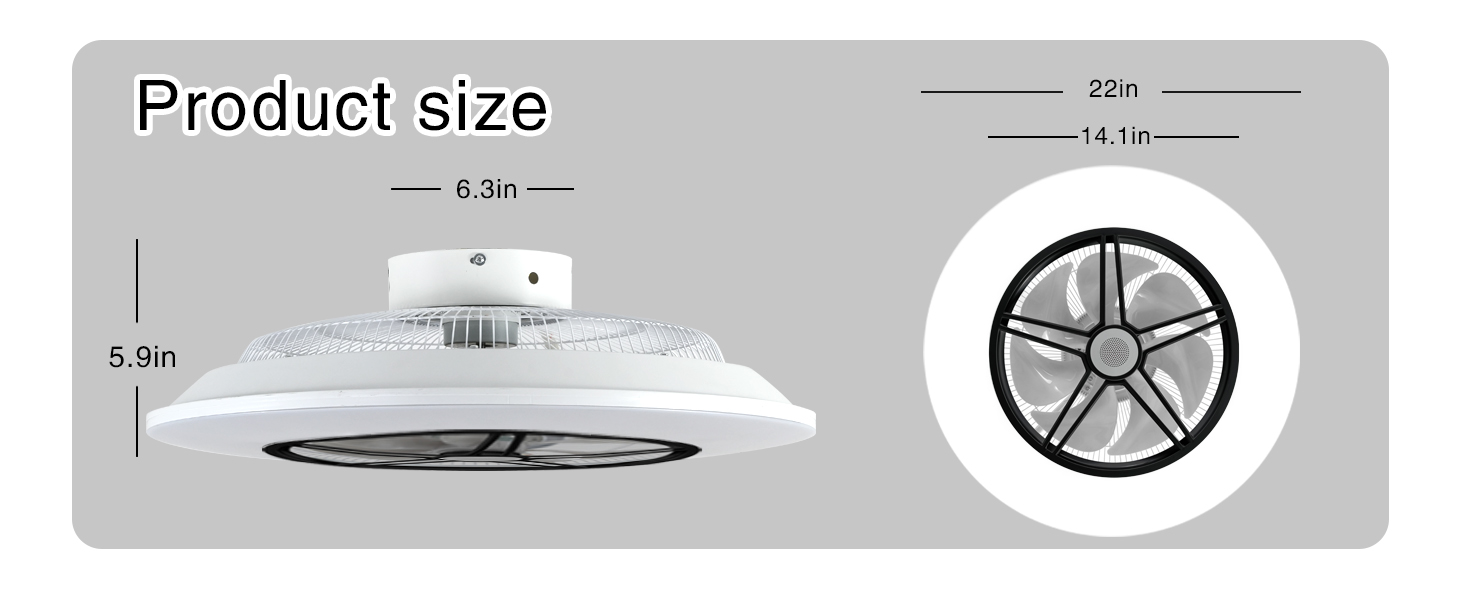 low profile ceiling fan