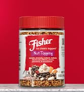 Fisher Mixed Nuts Ice Cream Topping, 5 oz, Peanuts, Almonds, Cashews, Walnuts, Brazil Nuts, Filbe...