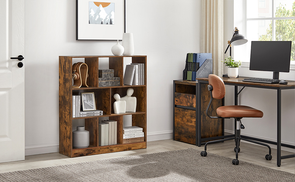 VASAGLE Bookcase with Open Shelves