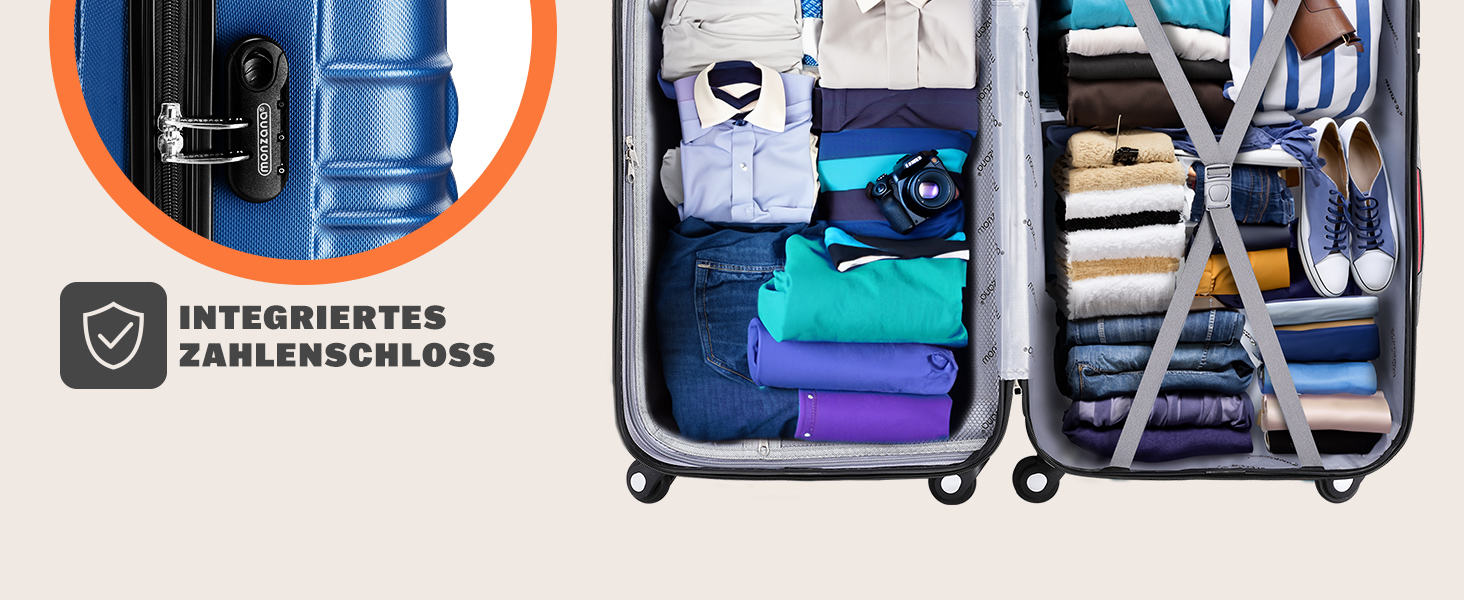 Monzana Kofferset Reisekoffer S-M-L-XL ABS Hartschalen Gel-Griffe 4 Rollen Navy
| Monzana Kofferset 4 Rollen Schloss Fü 2dd6324c 8f67 4a27 868c 4f5265524a8c. CR0,0,1464,600 PT0 SX1464 V1
