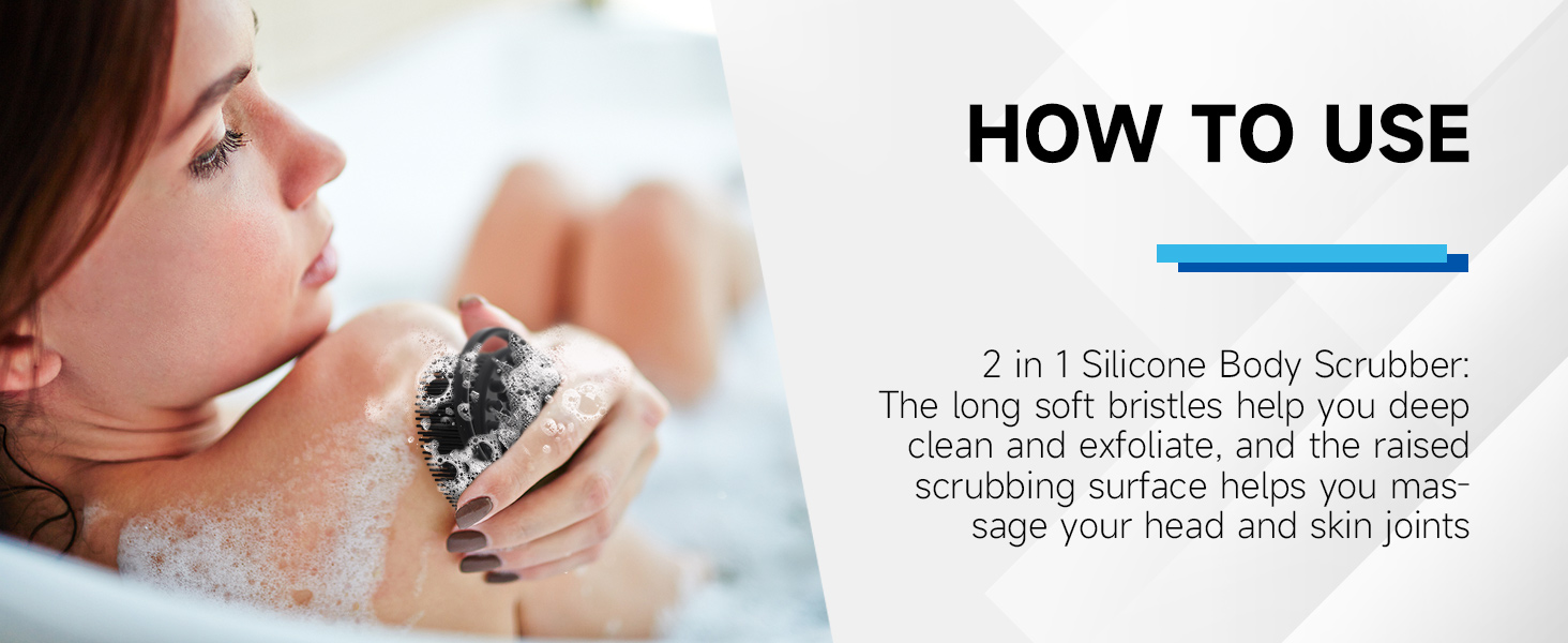 Metene Silicone Body Scrubber