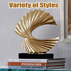 Accents Abstract Fan Desk Sculpture