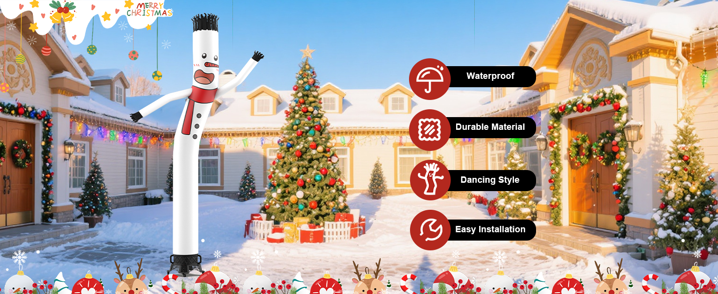 Inflatable tube man Christmas snowman