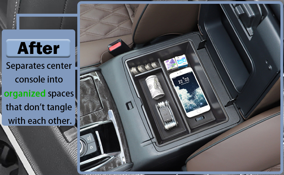 RUNROAD Center Console Organizer Tray Compatible with 2021