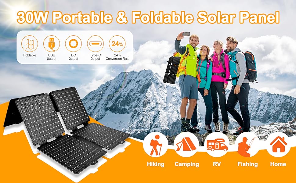 Solar Panel Charger for iPhone and Android