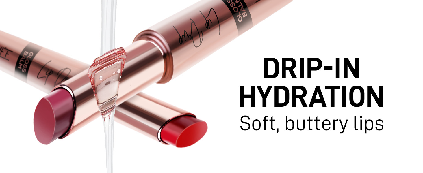 Lip Drip Glossy Lip Balm - High Shine, Lightweight & Long Lasting, Soft & Supple Easy to use