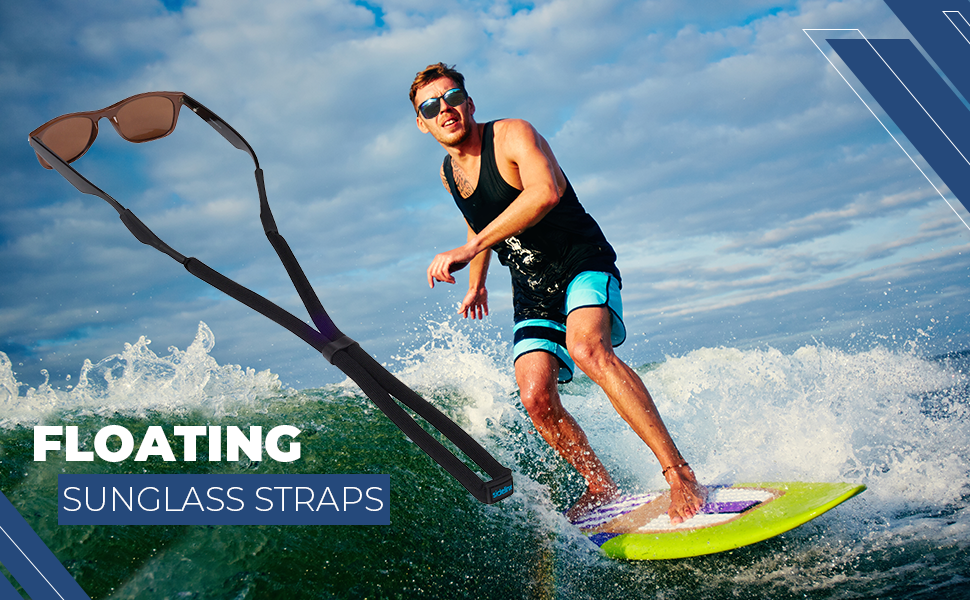 Sidelinx Floating Sunglasses Straps (3 Pack) Adjustable