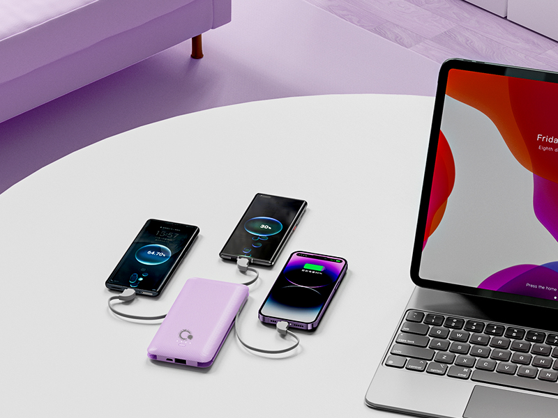 power bank with cable