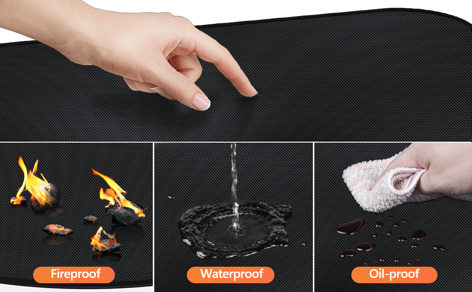 Large Under Grill Mat, 65×38 inches Grill Mats for Outdoor Grill
