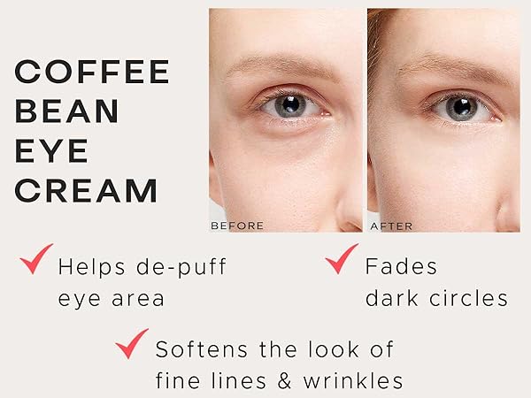 coffee bean caffeine eye cream retinol under mask dark circles puffiness bags treatment women cream
