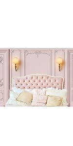 Pink Bed Wall