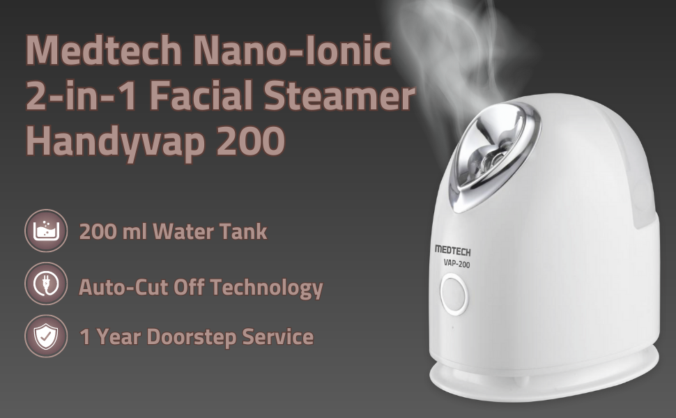 MEDTECH Handyvap Vap200 Steamer For Cold & CoughVapourizer & Steamer