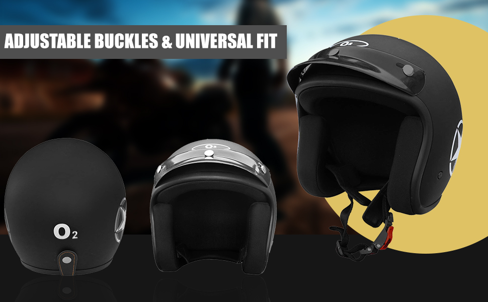 OPEN FACE BLACK STAR HELMET