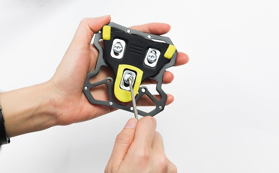 Thinvik Bike Clipless Pedal Platform Adapters Compatible