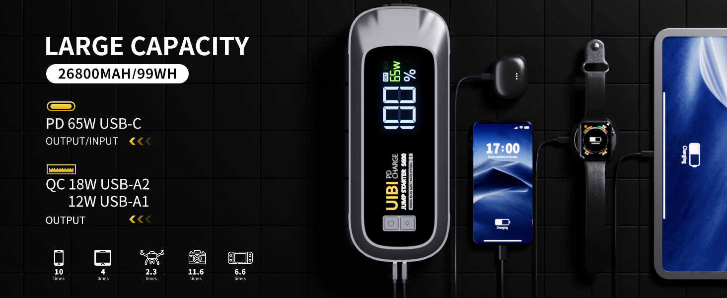 battery charger car jump starter