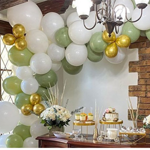 sage green balloons  sage balloons sage green and gold balloons sage party decorations green balloon