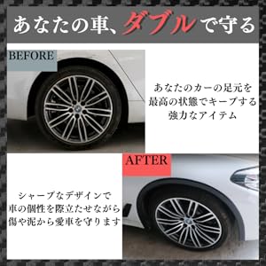 Amazon | I'm so happy フェンダーモール 汎用 車検対応