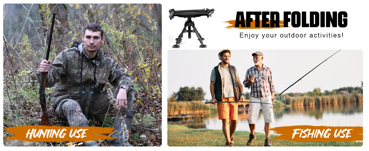 HUNT MONSTER Hunting Chair for Blinds, Folding Hunting