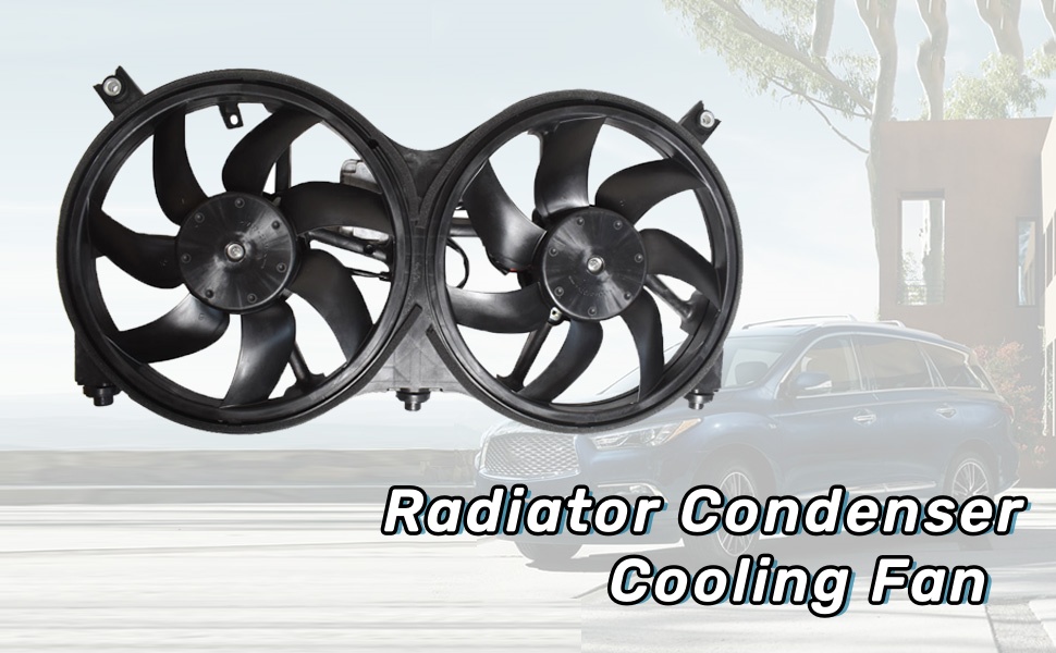 Amazon.com: Radiator Condenser Cooling Fan Assembly