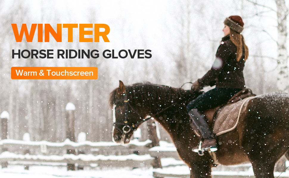 winter horse riding gloves