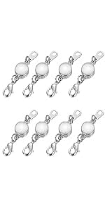 8PCS Magnetic Lobster Clasps