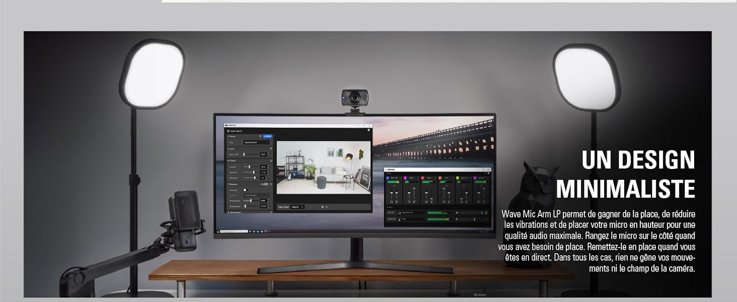 professionnel;studio;design;haute qualité;vue dégagée;enregistrement;podcast;gaming;jeux vidéo