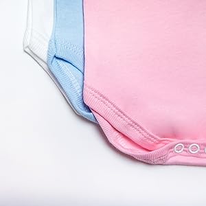 Baban Baby Bodysuits, Popper Fastening