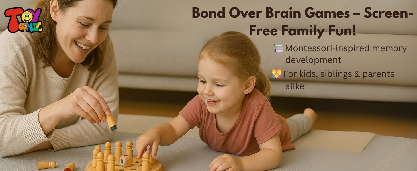 Montessori color-matching memory toy for toddlers and preschoolers