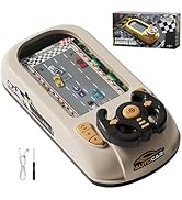 Car Racing Adventure Toy with Steering Wheel, Steering Wheel Toy with Music and Vehicle Sound, In...