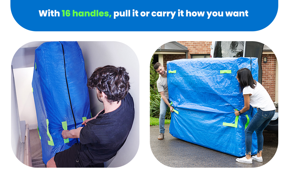 TROVERR Aussie Brand Mattress Bags for Moving and Storage Unrivalled Design and Features