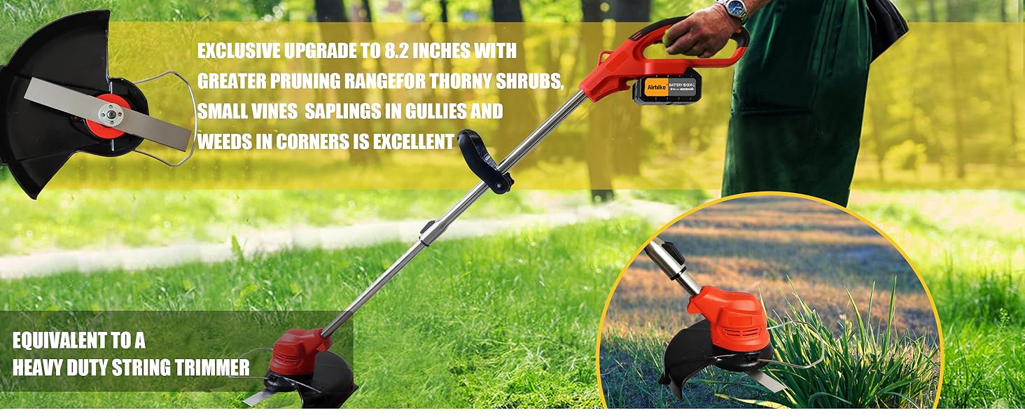 Airbike Brush Cutter Weed Wacker Weed Eater Edger Lawn