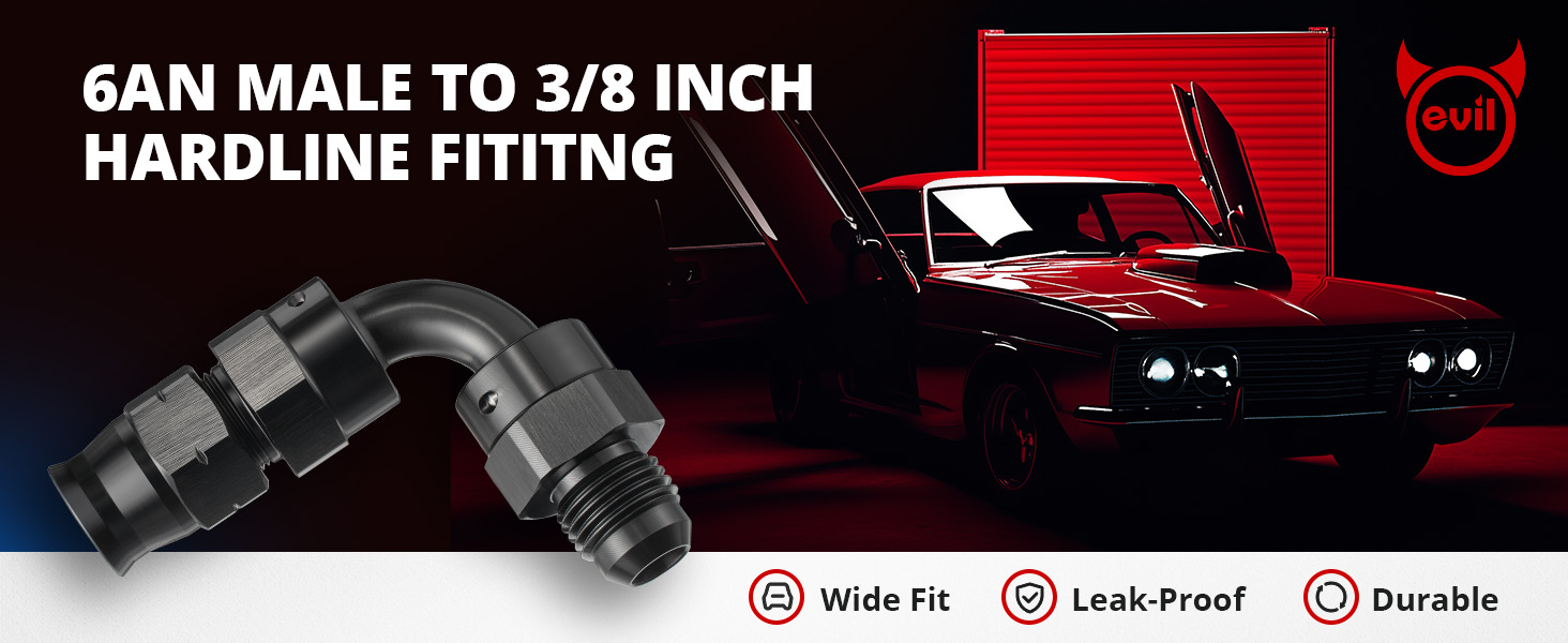 AN male to hardline fitting