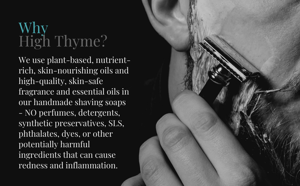 High Thyme FARMacy Sandalwood Shaving Soap Puck 3 Ounce