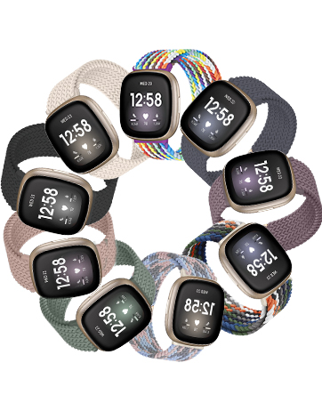 Chinber Band Compatible with Fitbit Versa 3/Versa 4/Sense 2/Sense