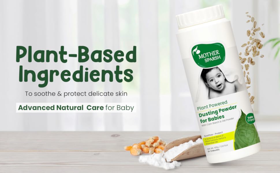 Buy Mother Sparsh Plant Powered Dusting Powder For Babies Talc Free
