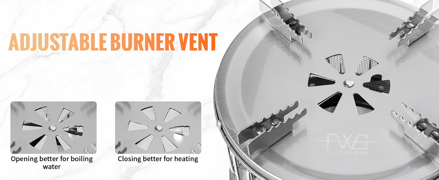 Adjustable Burner Vent