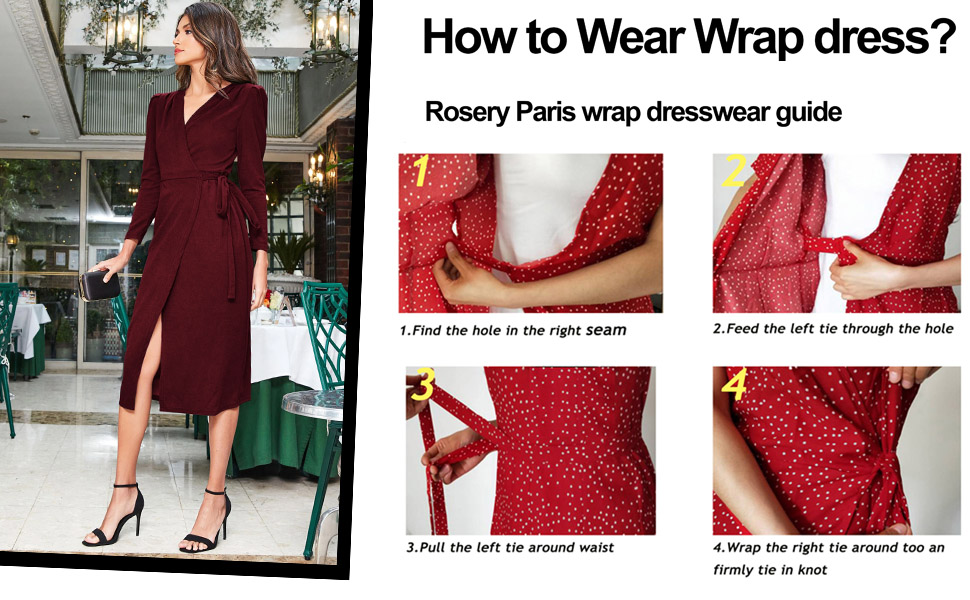 wrap dress for women