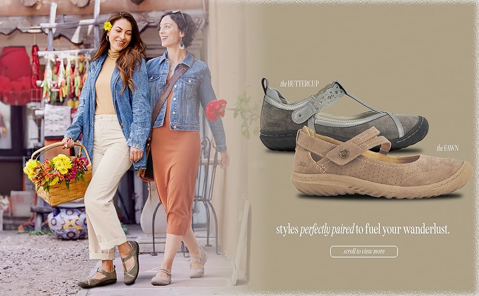 JBU Models wearing BUTTERCUP and FAWN