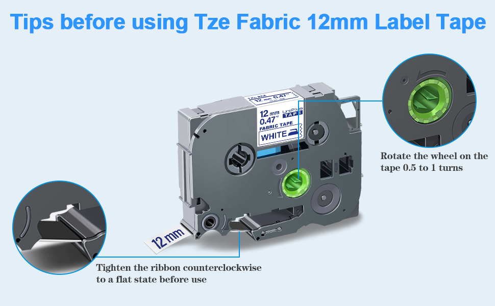 UniPlus Compatible TZe Label Tape Replacement for Brother Iron on