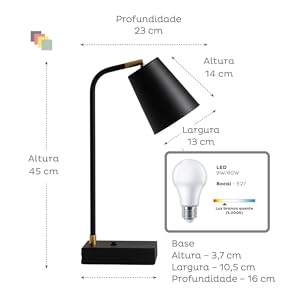 Lampada incluida na embalagem
