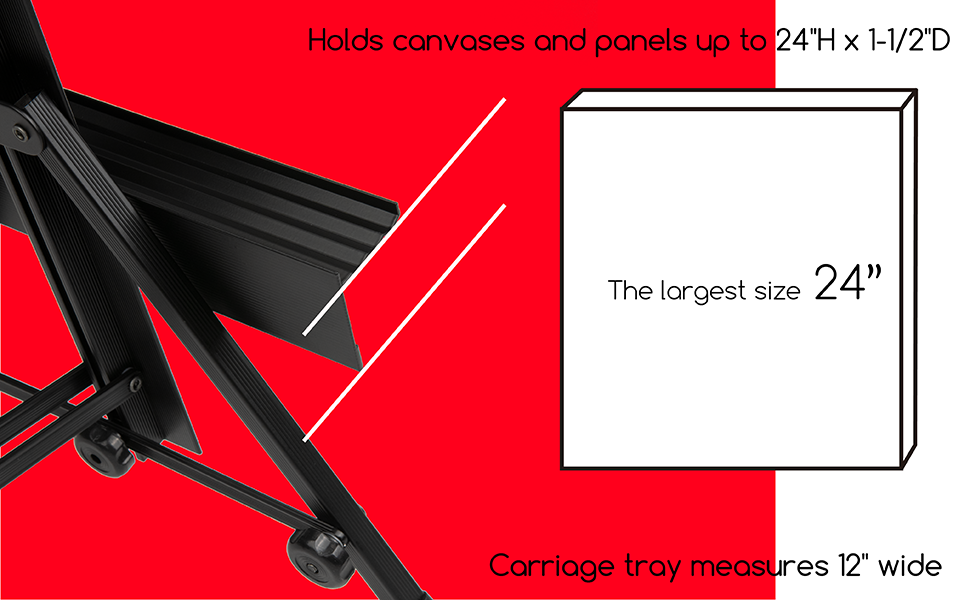 MEEDEN Aluminum Tabletop Easel, Adjustable Display Easel