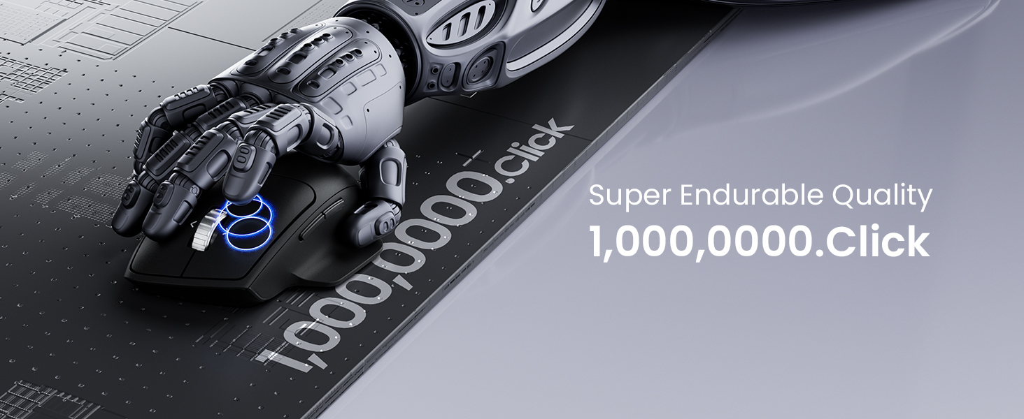 wegear MW1 Ergonomic Wireless Mouse, 2.4GHz with USB