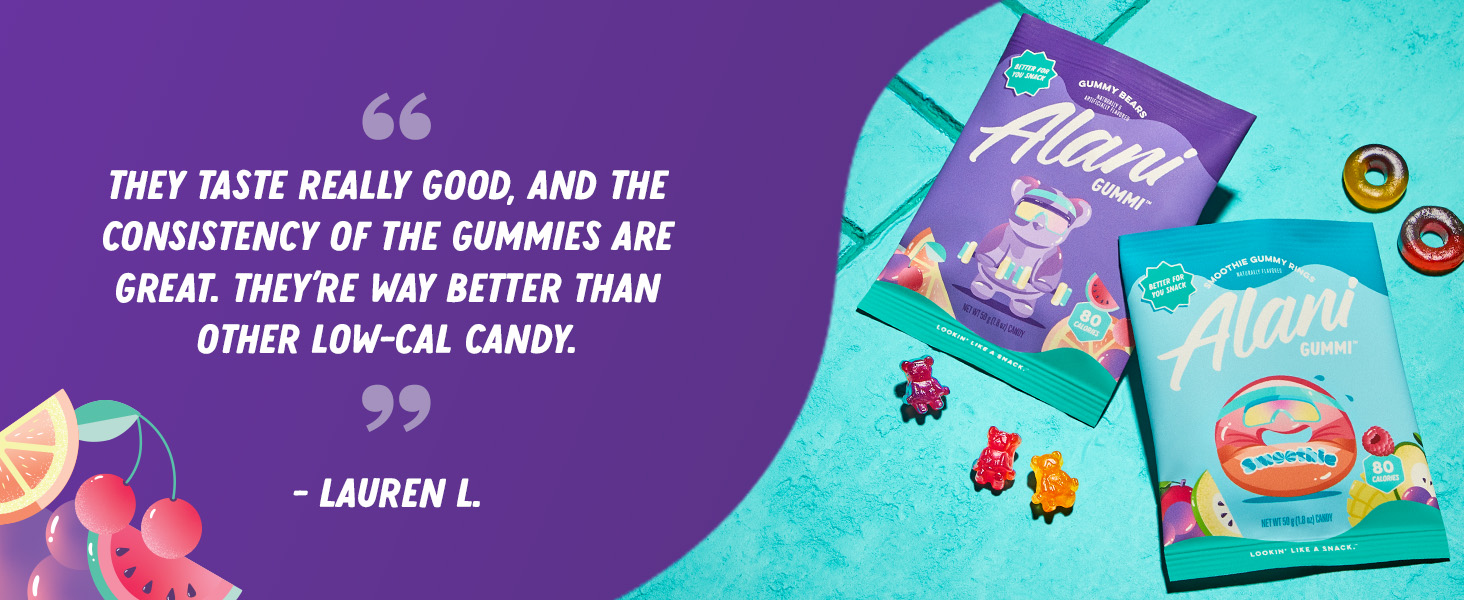 Amazon.com : Alani Gummis Gummy Bears Low Sugar Gummy Candy (2G) | 80 - What Gummy Candies Are Gluten Free