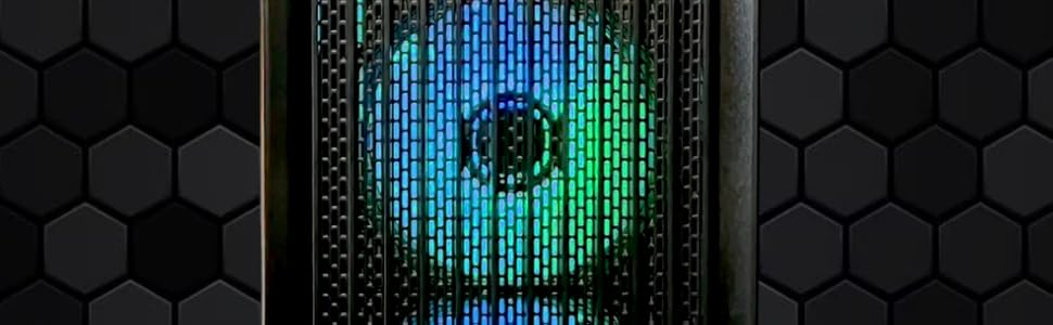 A close up photo of an Andromeda Insights infinity fan