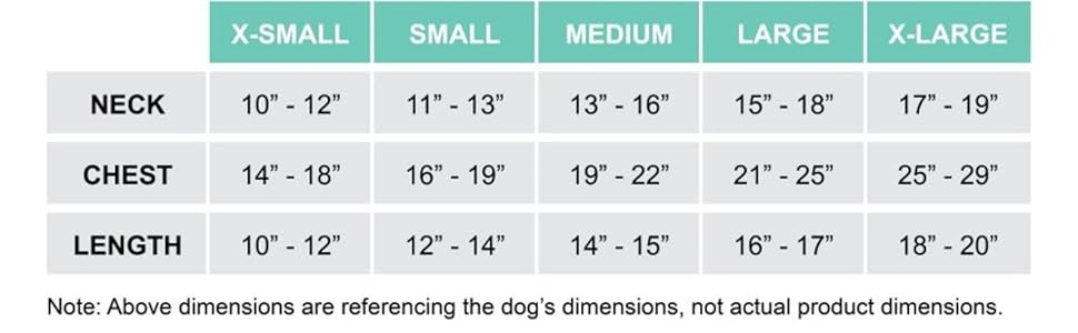 Best Furry Friends Size Chart Apparel