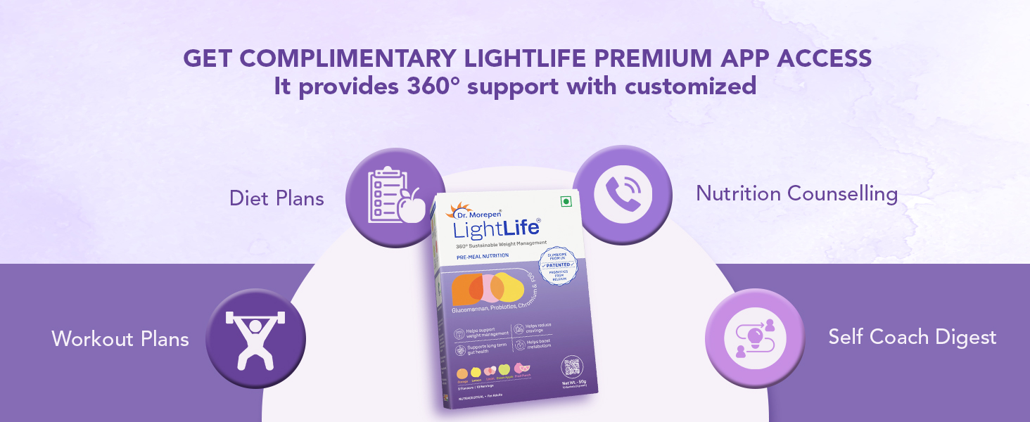 Review Dr. Morepen Lightlife Pre-Meal Nutrition Mix | Controls 16 Lightlife Pre-Meal