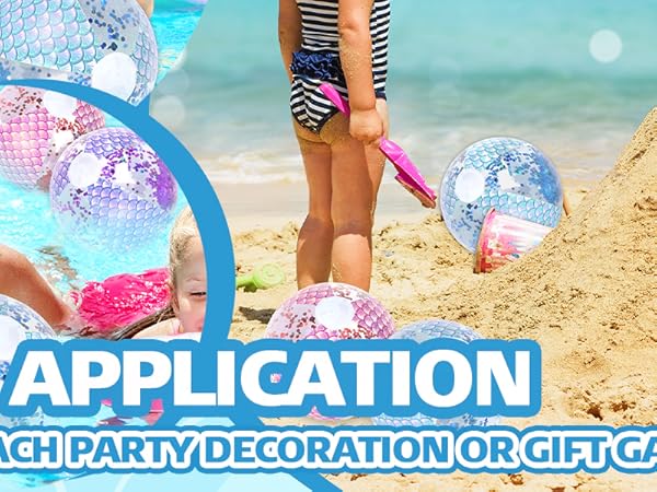  Mermaid Inflatable Beach Ball 