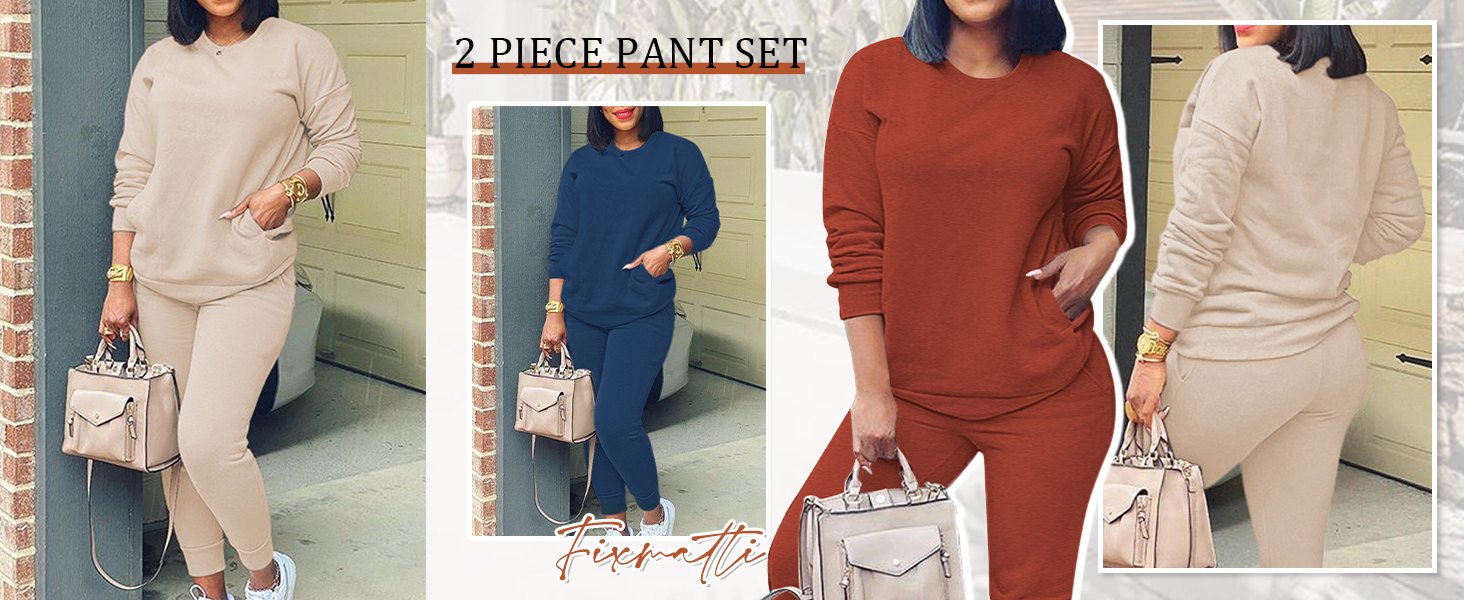 SWEATSUITS JOGGER PANT SET 2 PIECES OUTFITS